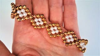 How to make an easy bracelet. DIY beaded bracelet tutorial