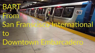 BART from SFO to Downtown San Francisco