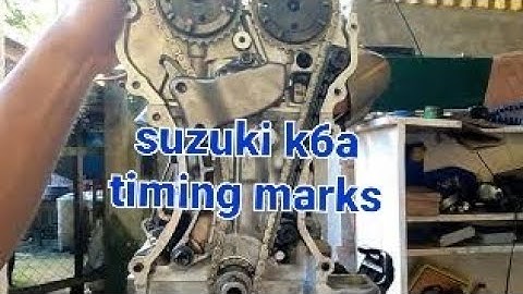 suzuki k6a timing mark...