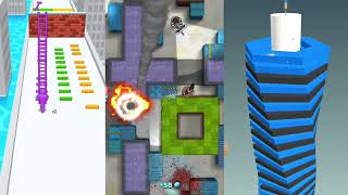 STACK BALL VS LADDER MASTER  VS HUNTER ASSASIN GAME GAMEPLAY screenshot 3