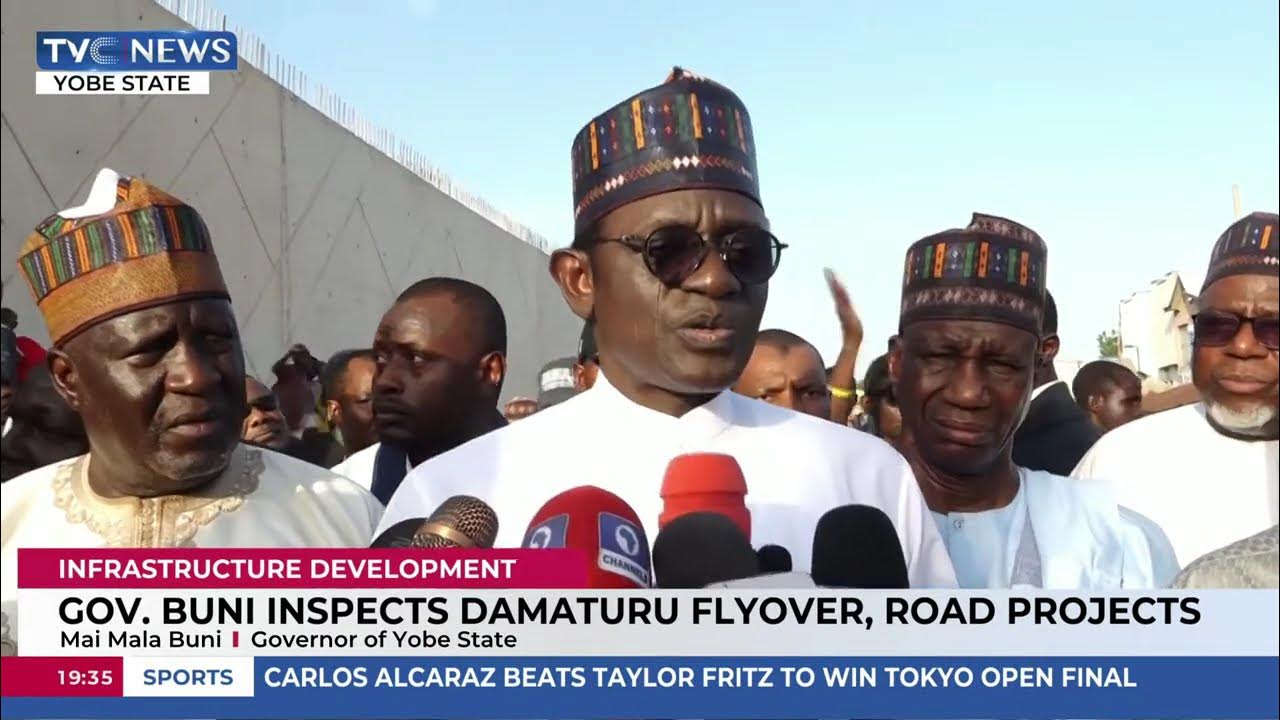 Gov Buni Inspects Damaturu Flyover, Road Projects