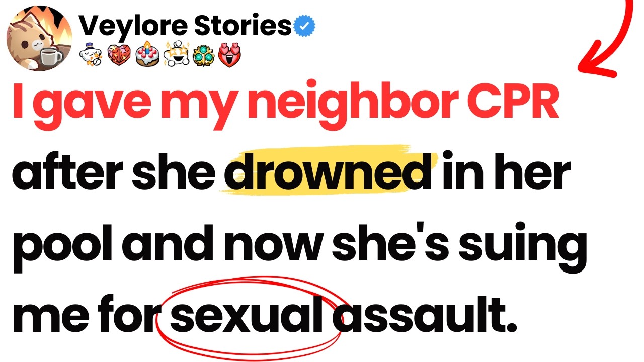 I gave my neighbor CPR after she drowned in her pool and now she's suing me for sexual assault.