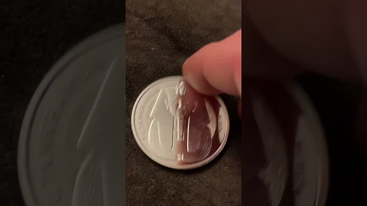 2023 Tutankhamen 1oz silver coin from the Republic of Sierra Leone.