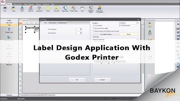 Label Design Application With Godex Printer