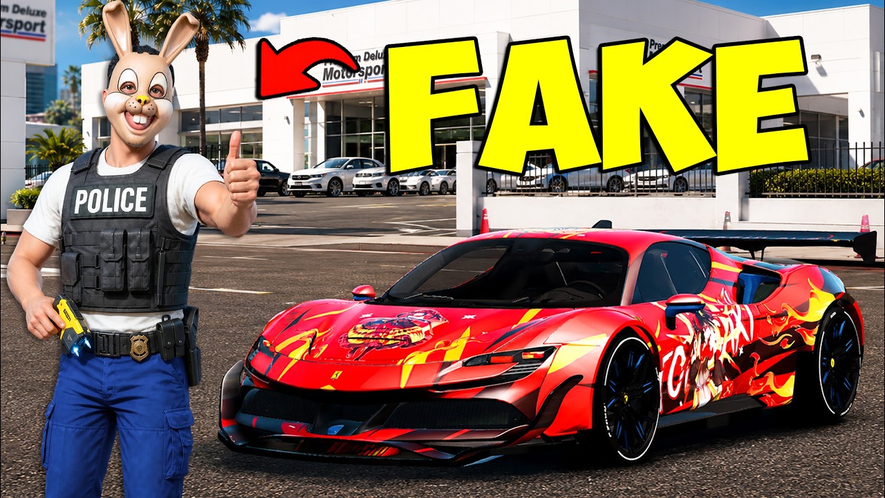 Stealing the Animated Supercar as a Fake Cop sa GTA 5