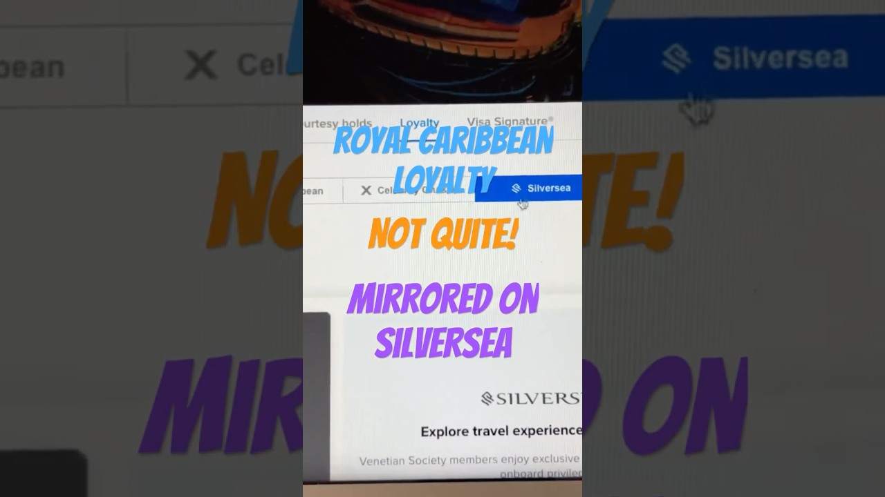 Royal Caribbean cruise passengers loyalty program Crown & Anchor. Mirrored on Silversea? Take a look