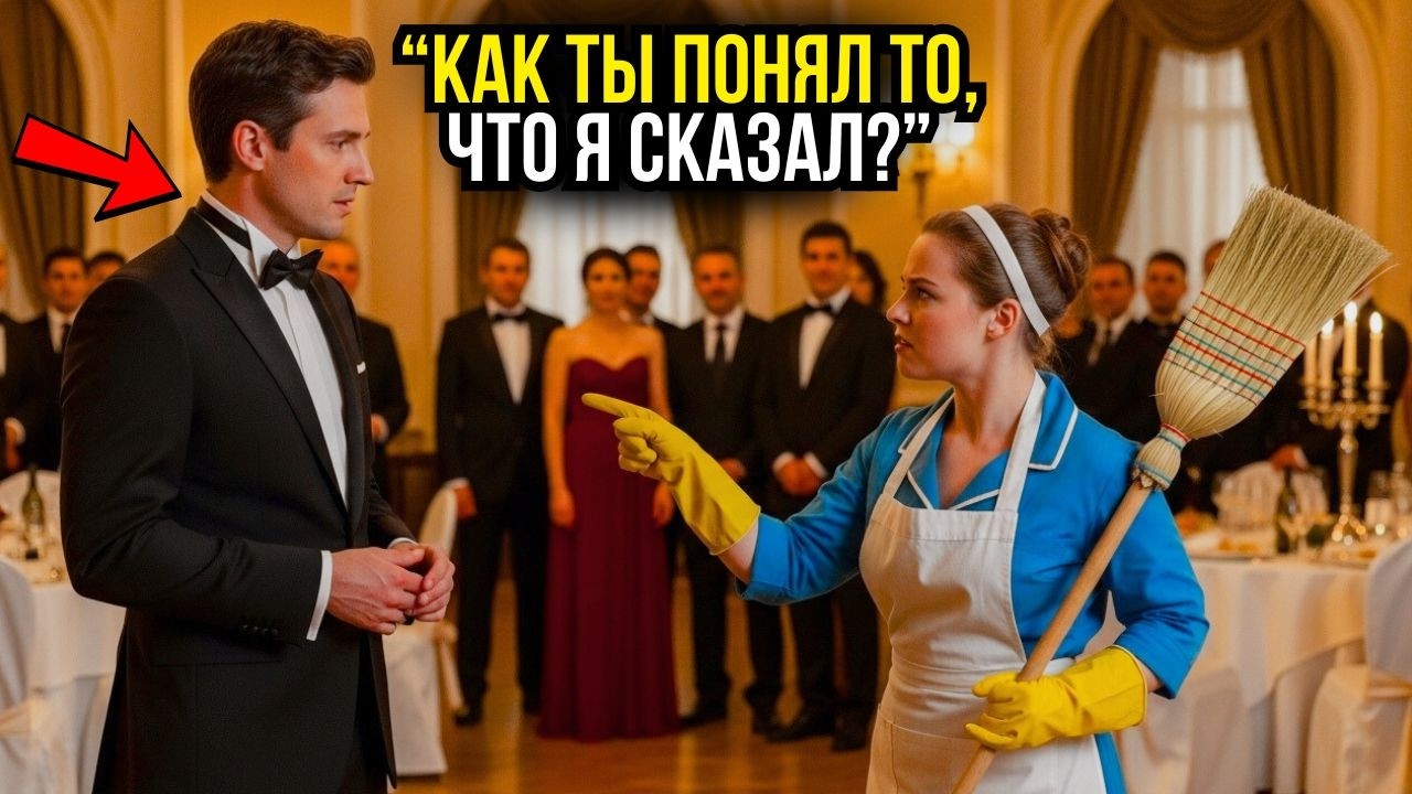 “МИЛЛИОНЕР ГОВОРИТ ПО-РУССКИ, ЧТОБЫ УНИЗИТЬ УБОРЩИЦУ, НО ЕЁ ОТВЕТ УДИВЛЯЕТ ВСЕХ ТАМ...”