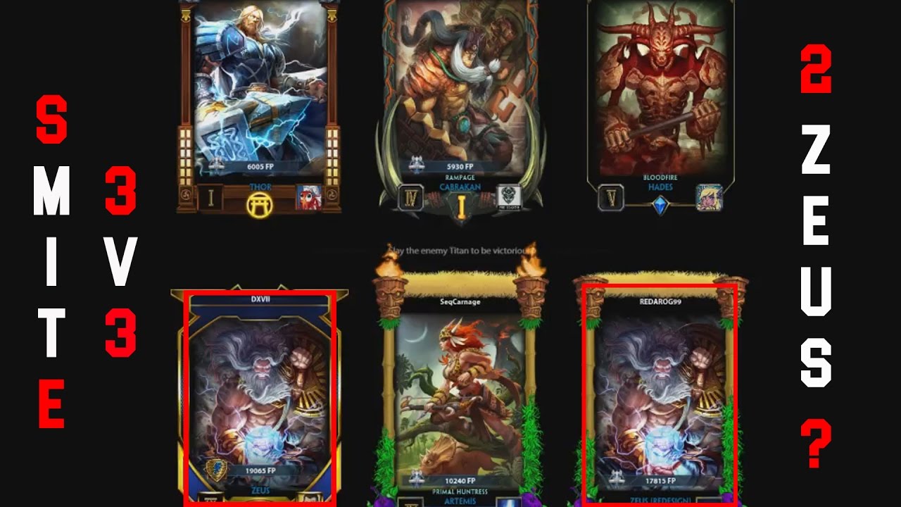 Smite Joust (3v3) gameplay - When 1 zeus isn't enough - YouTube