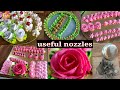 How to use nozzles for designs | Useful nozzles with nozzles number | How to fill piping bag