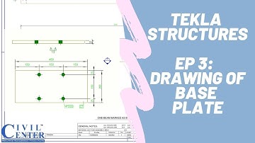 How to Create Drawings of Base Plate in Tekla Structures| Tekla Tutorial | Tekla