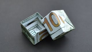Today i want to show you how make this money box. we need 2 dollar
bills. it's an excellent gift fold origami without using glue and
tape. wis...
