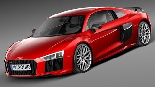 3D Model Audi R8 V10 Plus 2016 3D Model at 3DExport.com