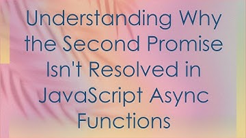 Understanding Why the Second Promise Isn