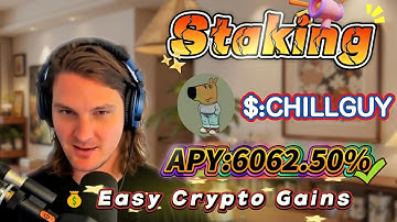 🧠 Solana staking for beginners — real CHILLGUY mining with stable 6062.50% APY returns!