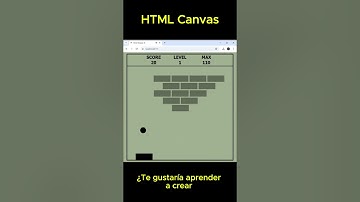 ¿Te gustaría aprender a crear juegos en JavaScript para el navegador? #javascript #canvas #html5