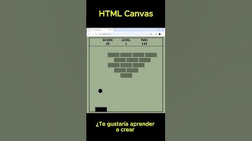 ¿Te gustaría aprender a crear juegos en JavaScript para el navegador? #javascript #canvas #html5