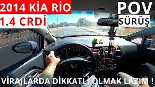 1.4 Crdi̇ Ki̇a Ri̇o 90 Hp 220 Nm Yokuş Viraj Ve Yakıt Performansı Nasıl ? Pov Sürüş