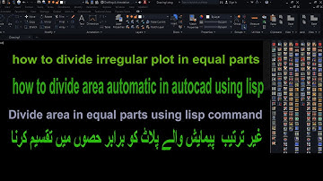 how to divide irregular plot in equal parts | Divided Equal areas by using the lisp in auto cad