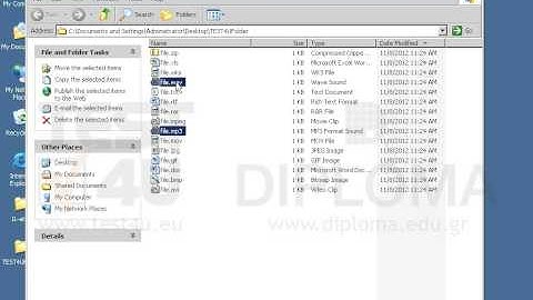 Delete all sound files from the TEST4UFolder folder on your desktop.