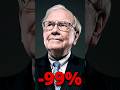 Lost 99% and Still Billionaire? Warren Buffett | Finance Fun Facts | Sub for More | #shorts