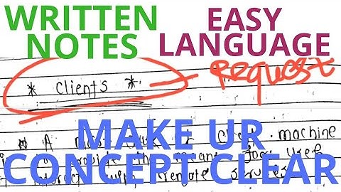 Clients distributed system computing video tutorial lecture pdf written notes example easy explained