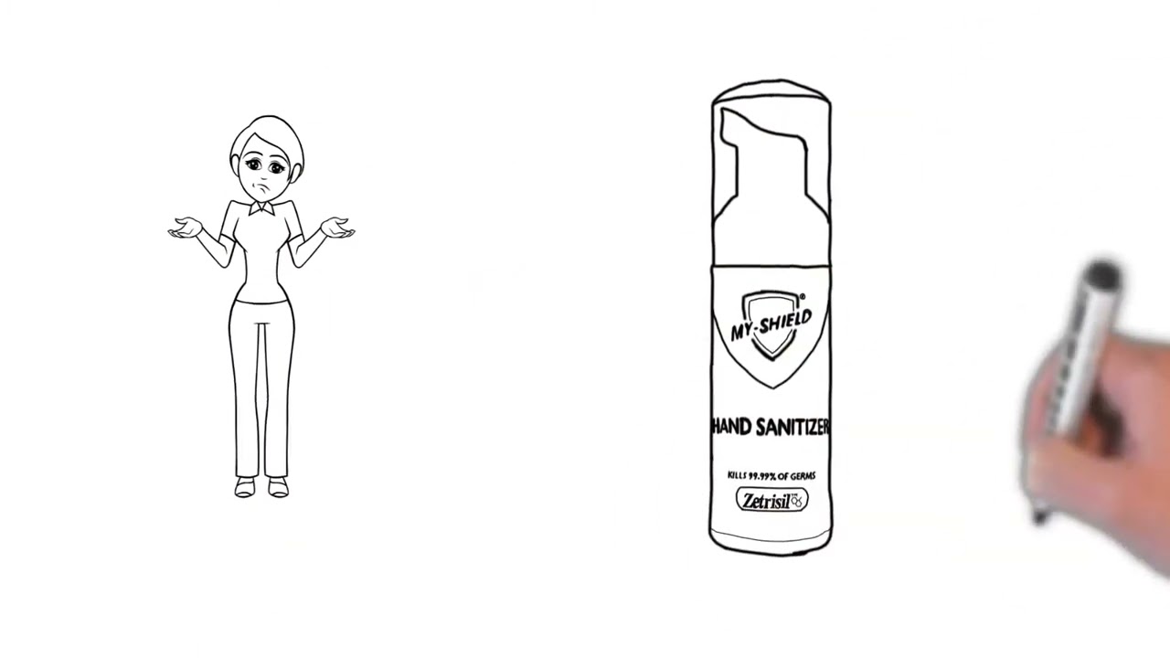 MyShield 24 Hour Hand Sanitizer Animation by Diamond Seal Systems