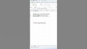 Cara Mencoret Tulisan di Excel #tipsexcel #tutorialexcelpemula