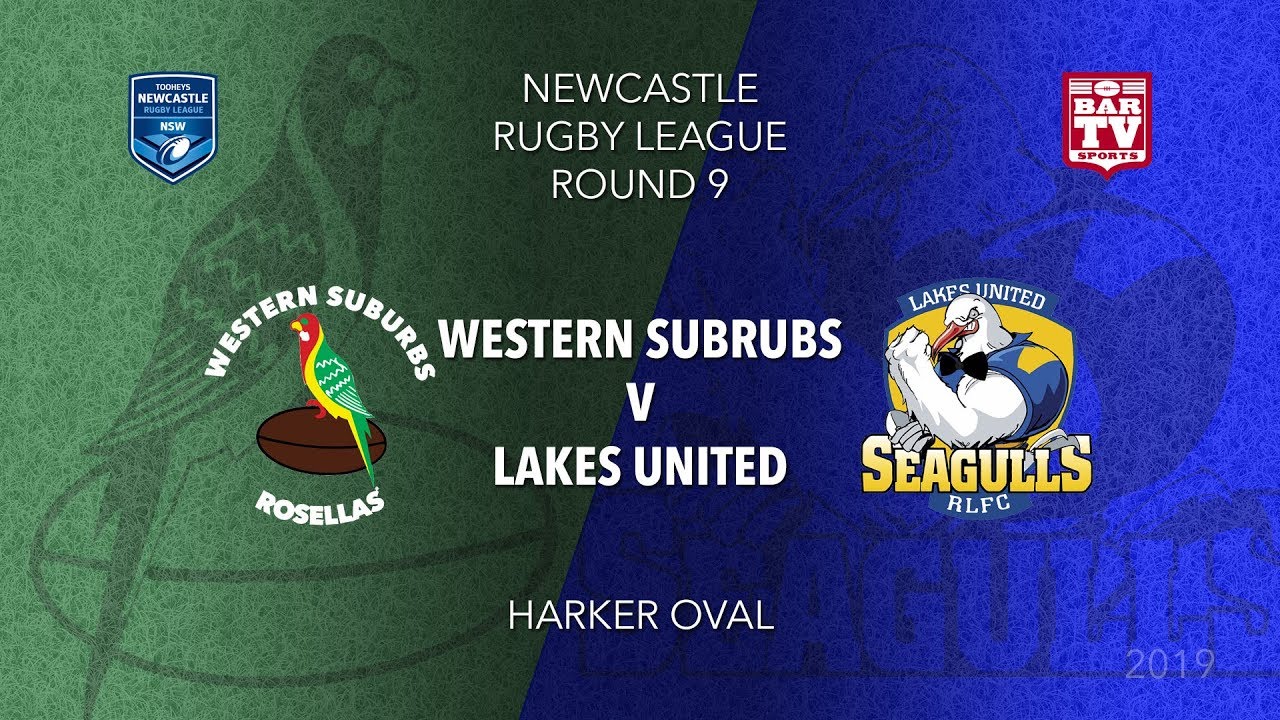 2019 Newcastle RL - Round 9 - Western Suburbs Rosellas v Lakes United ...