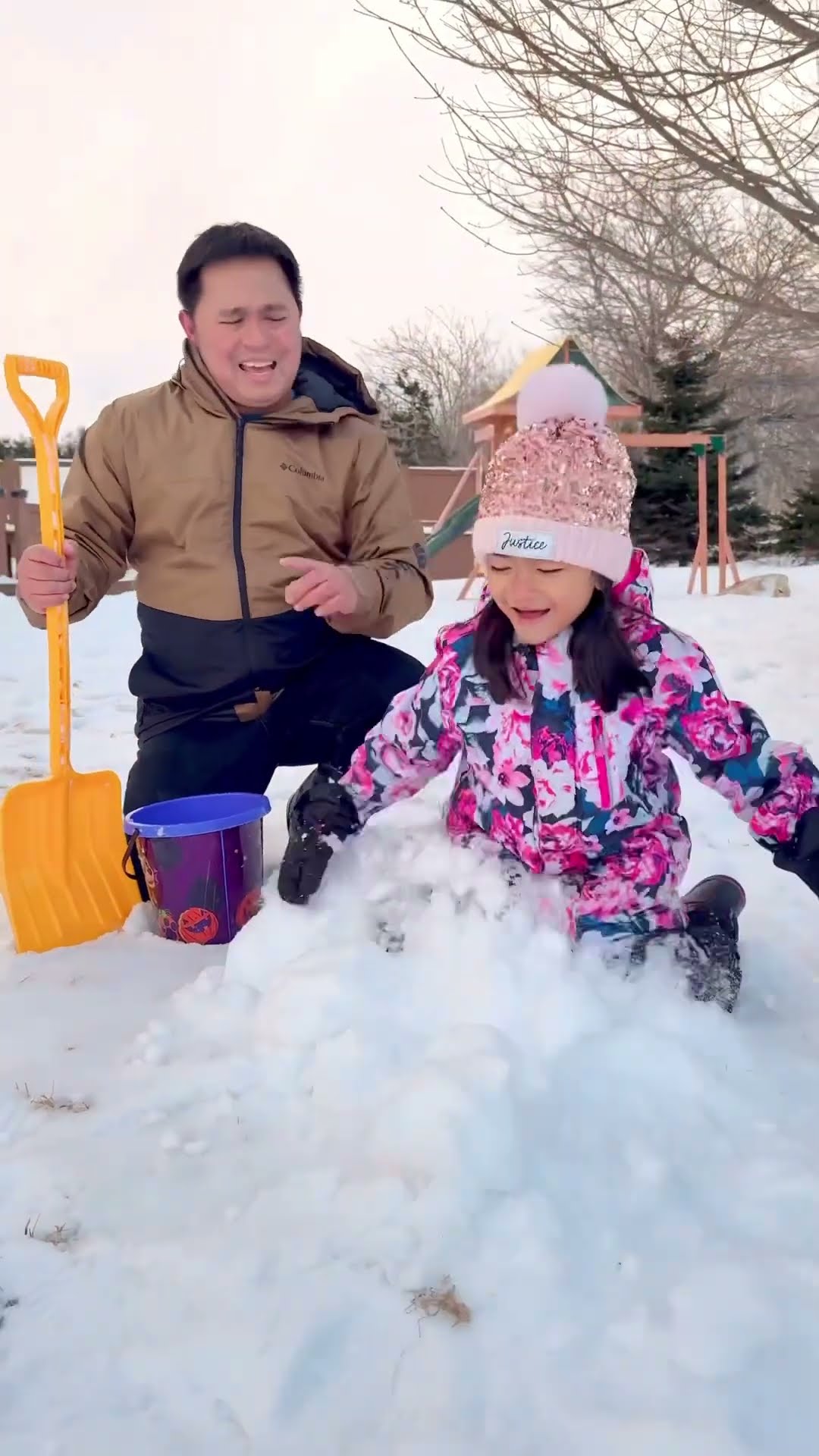 Dad’s cold prank on kid ❄️?????❤️
