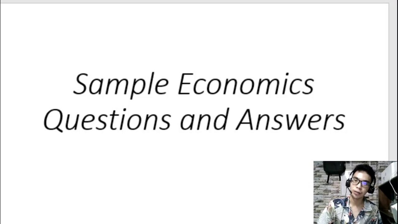 economics case study questions and answers