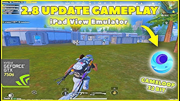 Pubg Mobile 2.8 Update Gameplay | i5 2400 + 750 ti | Gameloop 90 FPS | Pubg Emulator | iPad View