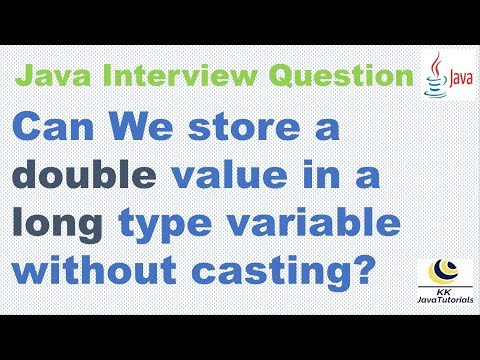 Can We store a double value in a long type variable without casting ?