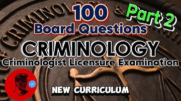 PART 2 CRIMINOLOGY 100 Review Questions | BOARD QUESTIONS With Explanation| Study Smarter Not Harder