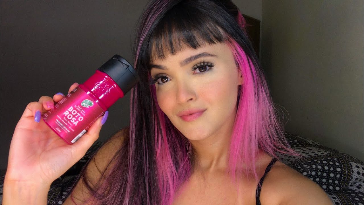 RETOCANDO O CABELO ROSA com TONALIZANTE CAMALEÃO (sozinha em casa)