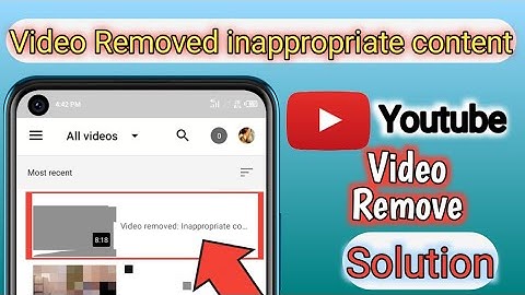 Video removed inappropriate content #solution || How solve removed video problem || #Solution