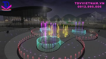 Quá trình thi công nhạc nước âm sàn KĐT Phương Đông | TDV Việt Nam