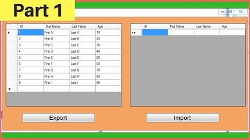 C# - How To Import And Export Datagridview To Text File Using C# [ With Source Code ] Part_1