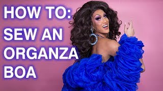 How To Sew A Ruffle Organza Fabric Boa!