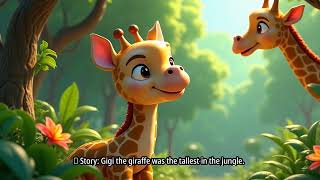 Gigi the Giraffe Who Couldn't Reach | A Heartwarming Jungle Story for Kids 🦒🌿
