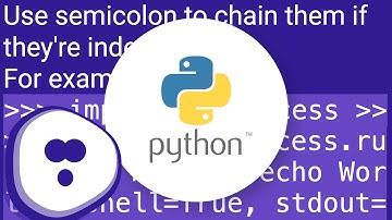 How do I execute multiple shell commands with a single python subprocess call?