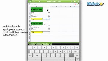 How to use QuickOffice - Using Formulas in QuickSheet