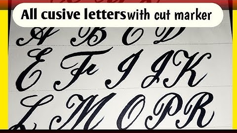 Learn All Cursive Capital Letters with Cut Marker | Stylish Handwriting /A to Z/
