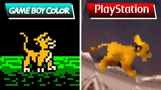 The Lion King: Simba's Mighty Adventure (2000) GBC vs PS1 (Which One is Better?) screenshot 5