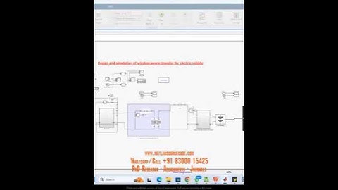 Design and simulation of wireless power transfer for electric vehicle matlab simulink