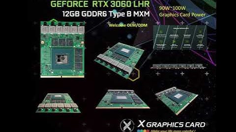 X-VSION RTX 3060 12GB  MXM Interfacer Graphics card