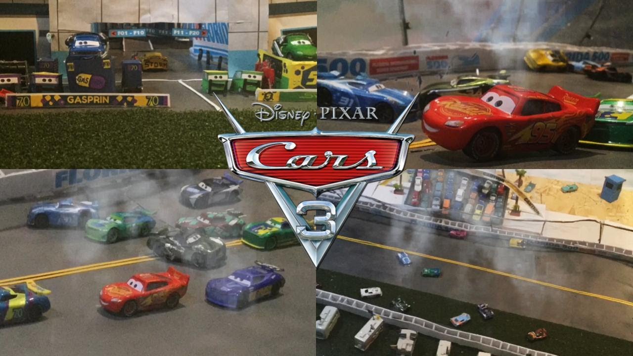 Cars 3 florida 500 crash 