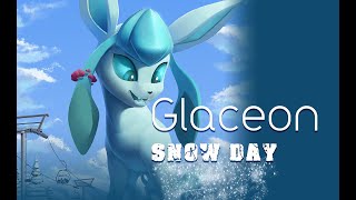 Glaceon Snow Day (Fan Art Timelapse)
