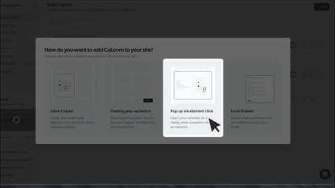 How to Embed a Cal.com Calendar as a Popup