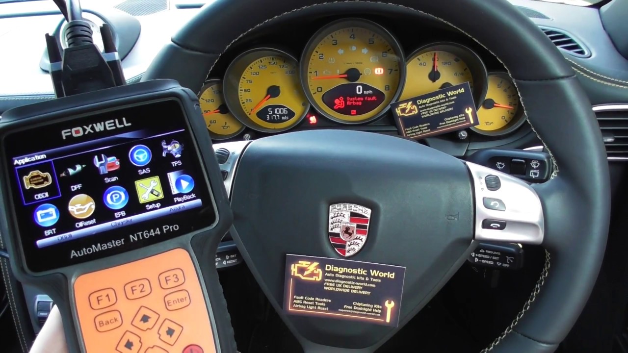 おまとめ致しました確認用ページです Foxwell NT644 Pro Diagnose & Reset Porsche 911 997 Airbag Warning