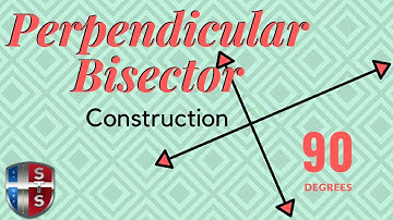 How to construct the perpendicular bisector of a segment with a compass and a straightedge